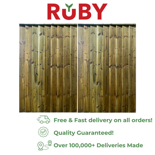 Pressure treated feather - treated, edge