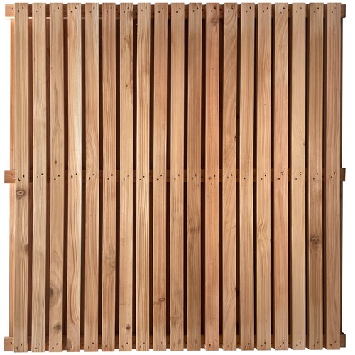 Double sided slatted modern - double,